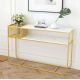 Bàn console 120x30x85cm mặt đá ceramic chân sắt CST105