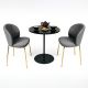 Combo bàn cafe tròn và 2 ghế bọc nệm CBCF338