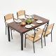 Combo bàn ăn chữ nhật và 4 ghế ăn BBA194