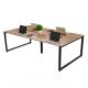 Bàn cụm 4 chỗ ngồi 240x120cm gỗ plywood HBRT109