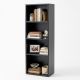 Kệ sách 4 tầng 40x23x113cm gỗ cao su KS68331