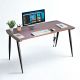 Bàn làm việc có ổ điện 140x70cm gỗ cao su ZD021