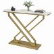 Bàn console 120x30x85cm mặt đá ceramic chân sắt CST081