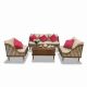 Combo bộ bàn ghế sofa KBH gỗ Ash CBSF68062