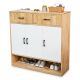Tủ để giày 100x35x100cm gỗ cao su KG68104