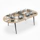 Bàn họp Oval 240x120cm gỗ plywood hệ CONE HBCO075