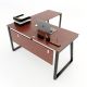HBTH017 - Bàn chữ L 140x150 Trapeze II Concept chân sắt lắp ráp