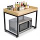 Kệ lò vi sóng 57x40x40cm gỗ cao su KVS68013