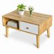 Bàn sofa chữ nhật 80x50x45cm gỗ cao su TT68361