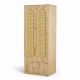 Tủ gỗ cửa lưới mây 80x55x200cm gỗ cao su TQA68082