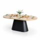 Bàn ăn Oval 200x100cm gỗ thông Newzealand BA68302