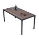 Bàn ngoài trời 140x70cm gỗ nhựa chân sắt BNT025