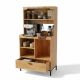 Tủ để máy pha cafe gia đình - văn phòng 80x40x150cm gỗ cao su KTB68264