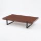 Giường ngủ 120x200cm gỗ cao su chân sắt GN68062