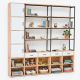 Kệ trang trí gỗ cao su 225x32x225cm gỗ cao su KTT68074