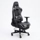 Ghế Gaming chân xoay bọc nệm xám GC68038