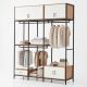 Kệ tủ treo quần áo 200x60x250cm gỗ cao su TQA68094