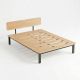 Giường cho nệm 140x200cm gỗ cao su GN68070