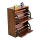 Tủ gỗ để giày 2 ngăn 60x30x82cm gỗ cao su KG68016 Tủ gỗ để giày 2 ngăn 60x30x82cm gỗ cao su KG68016