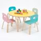 Bộ bàn ghế mầm non gỗ plywood nhiều màu KGD049