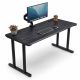 Bàn làm việc có hộp điện 160x70x75cm gỗ tràm hệ TIO HBTO054