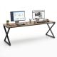 Bàn làm việc 220x70cm gỗ plywood chân sắt hệ XConcept - HBXC077