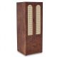 Tủ treo quần áo 60x55x150cm gỗ cao su TQA68116