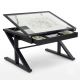 Bàn kiến trúc 130x100cm gỗ cao su chân chữ Z lắp ráp DD68017
