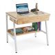 Bàn làm việc QUYLL 80x60x75cm gỗ cao su chân sắt FD68101