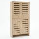 Tủ để giày dép 110x35x200cm gỗ plywood KG68139