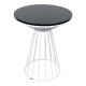 Bàn Cafe tròn 60cm gỗ CAO SU chân cổ lọ viền nhiều màu CFD68045 Bàn Cafe tròn 60cm gỗ CAO SU chân cổ lọ viền nhiều màu CFD68045