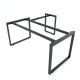 HCRT019- Chân bàn chữ L hệ Rectang 160x180cm lắp ráp