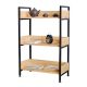 Kệ sách trang trí VEGA 3 tầng gỗ kết hợp khung sắt KS68075