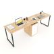 Bàn làm việc 2 người ngồi kết hợp chân tủ 240x120x75cm BD68066