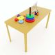 Bàn mầm non chữ nhật gỗ cao su 100x50x40cm KGD005
