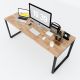 Bàn làm việc 180x70cm gỗ cao su hệ Rectang lắp ráp - HBRT038 Bàn làm việc 180x70cm gỗ cao su hệ Rectang lắp ráp - HBRT038