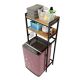 Kệ máy giặt cửa trên khung sắt mặt gỗ 2 tầng KMG68011 Kệ máy giặt cửa trên khung sắt mặt gỗ 2 tầng KMG68011