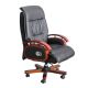 Ghế giám đốc bọc da ngả lưng tựa tay gỗ MFZ863
