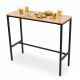 Bàn bar 120x45cm gỗ cao su chân sắt sơn tĩnh điện BB003