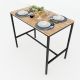 Bàn bar 120x60cm gỗ cao su chân sắt sơn tĩnh điện BB004 Bàn bar 120x60cm gỗ cao su chân sắt sơn tĩnh điện BB004