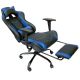 Ghế chơi game 7188 ngả lưng có gác chân xanh đen GC68022