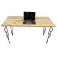Bàn làm việc 140x60cm gỗ thông dày 4cm chân sắt Hairpin SPD68157