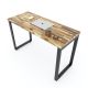 Bàn làm việc 120x50cm gỗ tràm chân sắt hệ Rectang HBWD042