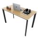 Bàn làm việc 120x60cm gỗ Plywood phủ melamin chân sắt Oval HBOV033 Bàn làm việc 120x60cm gỗ Plywood phủ melamin chân sắt Oval HBOV033