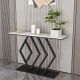 Bàn console, bàn trang trí mặt đá trắng khung sắt CST017
