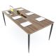 Bàn họp 200x100cm gỗ Plywood phủ melamin hệ Cone II HBCN023