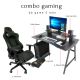 Bộ Bàn Ghế Gaming Full Đen Kèm Phụ Kiện CBG68017
