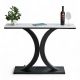 Bàn console, bàn trang trí mặt đá bo cạnh CST024