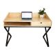 Bàn học chân sắt chữ X gỗ cao su BD68082