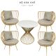 Bộ bàn ghế cafe, bàn ghế decor LUXI CBCF138